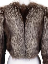 Joannard Freres Silver Fox Fur Cropped Jacket, 1970-80s
