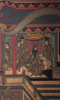 A Chinese Six-Panel Coromandel Screen