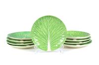 A Set of Nine Dodie Thayer Lettuce Ware Salad Plates Diameter 8 1/2 inches.