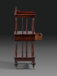A Regency Rosewood Three-Tiered Etagere