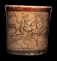 A Maya Codex Style Cylinder Vessel