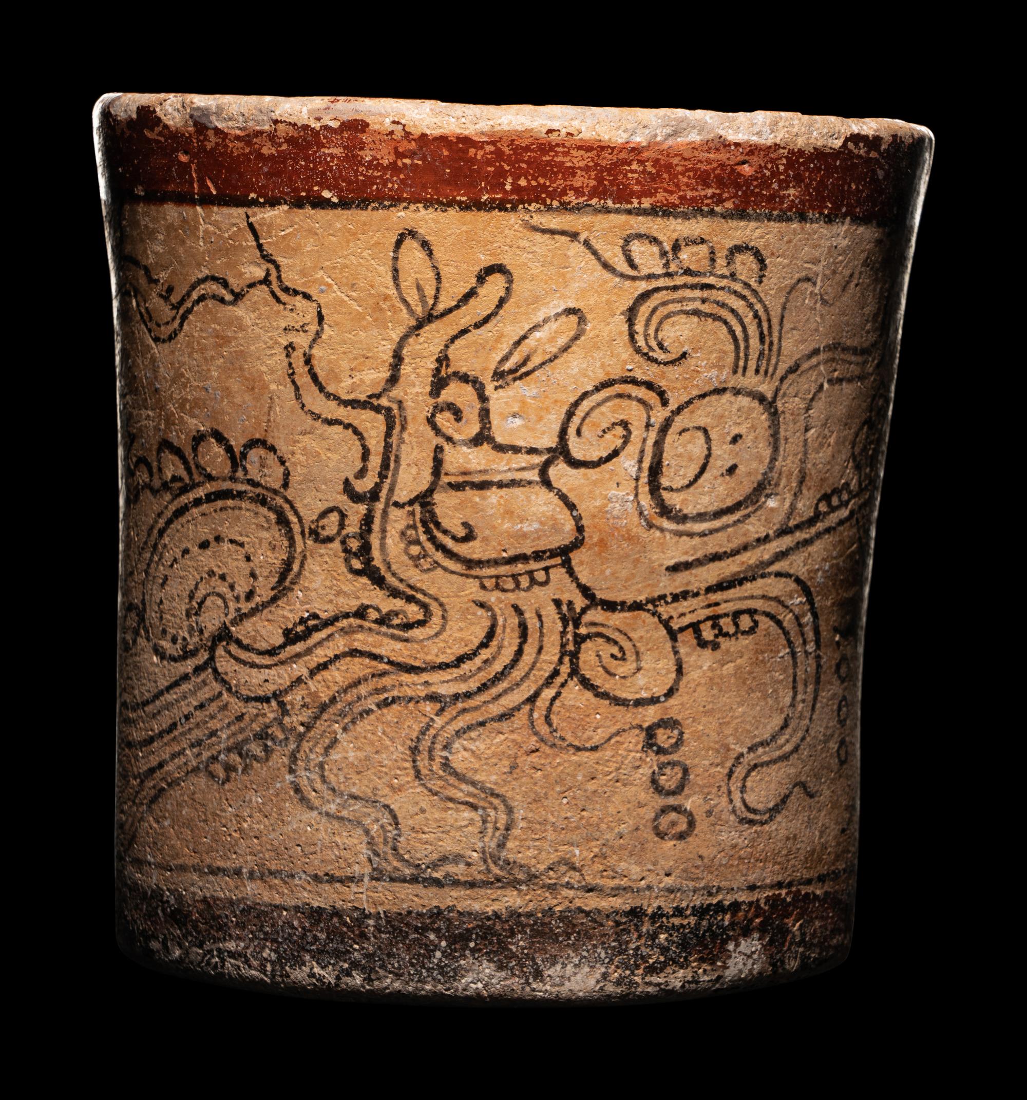 A Maya Codex Style Cylinder Vessel