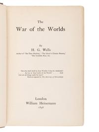 WELLS, H.G. (1866-1946). The War of the Worlds . London: William Heinemann, 1898.