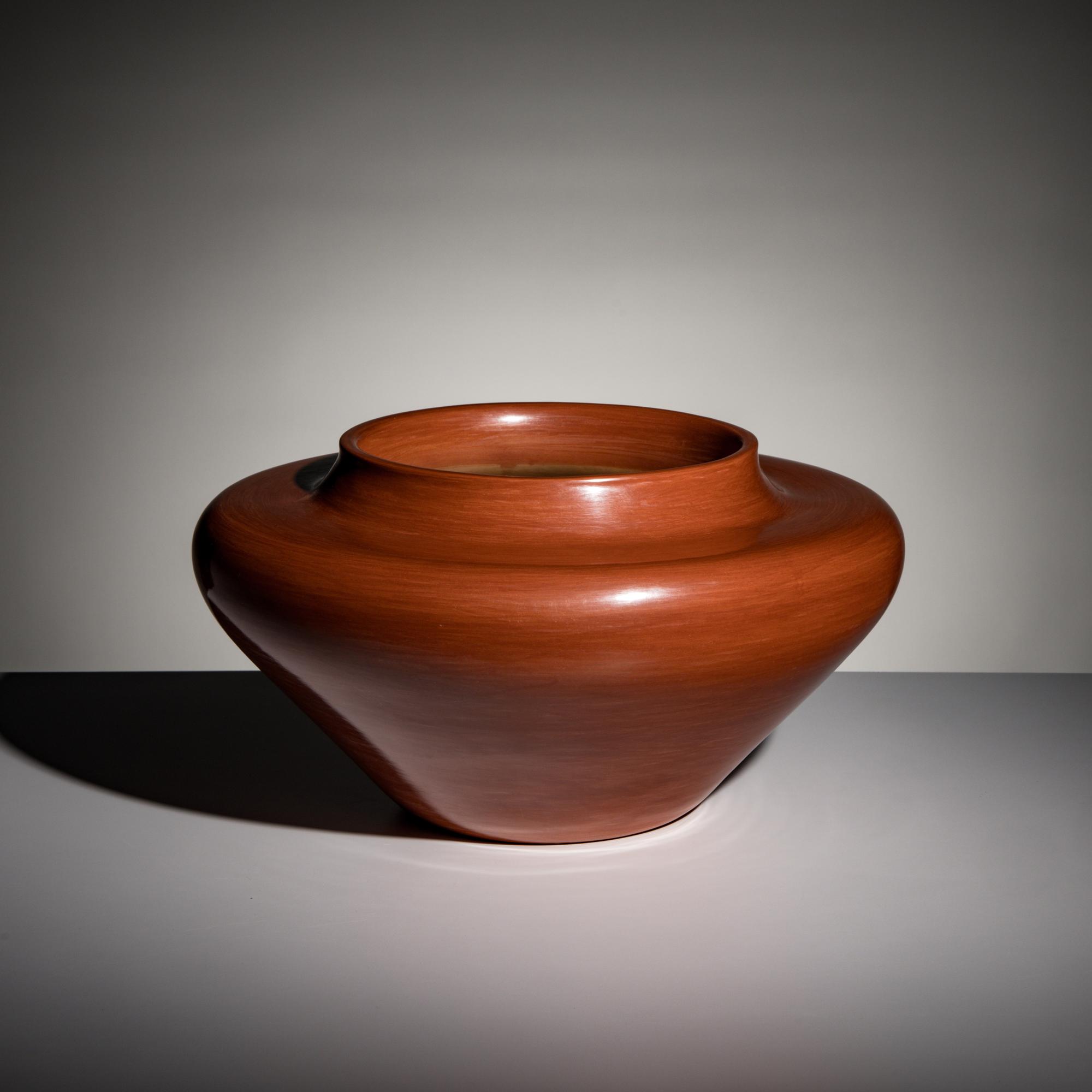 James Ebelacker (Santa Clara, b. 1959) — Redware Pottery Jar