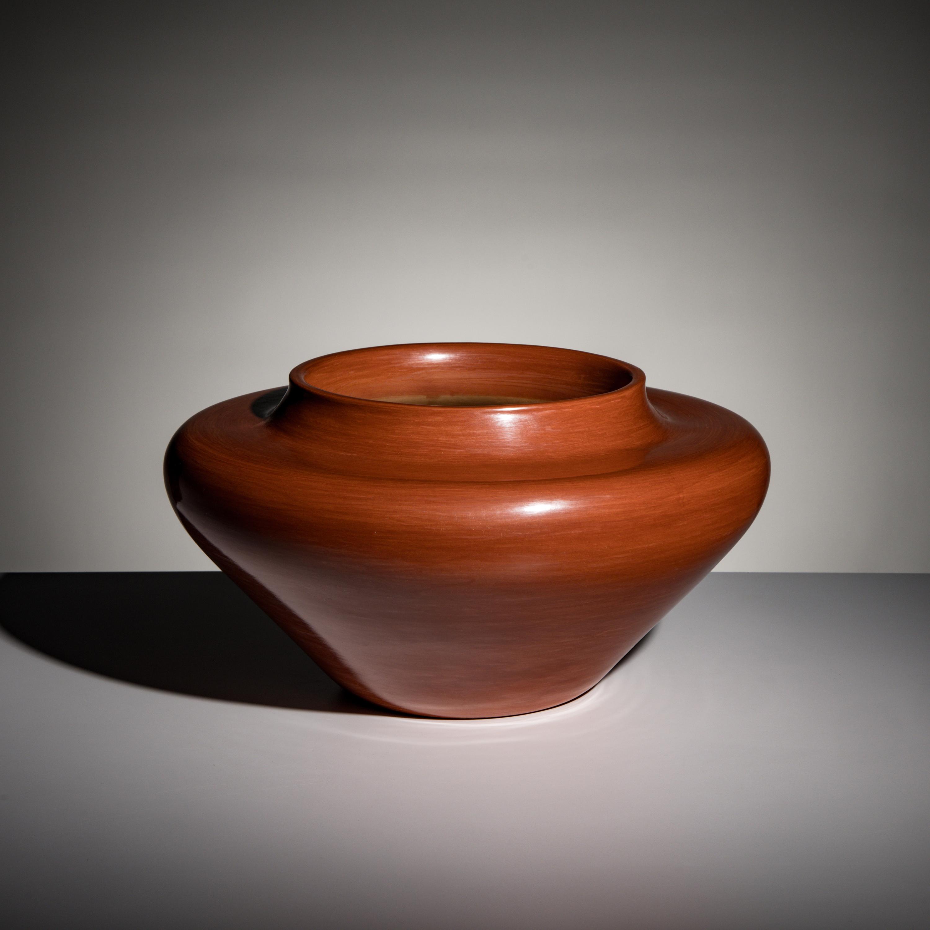 James Ebelacker (Santa Clara, b. 1959) — Redware Pottery Jar
