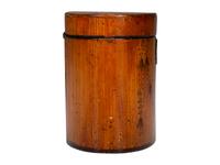 A George III Walnut and Penwork Tea Caddy