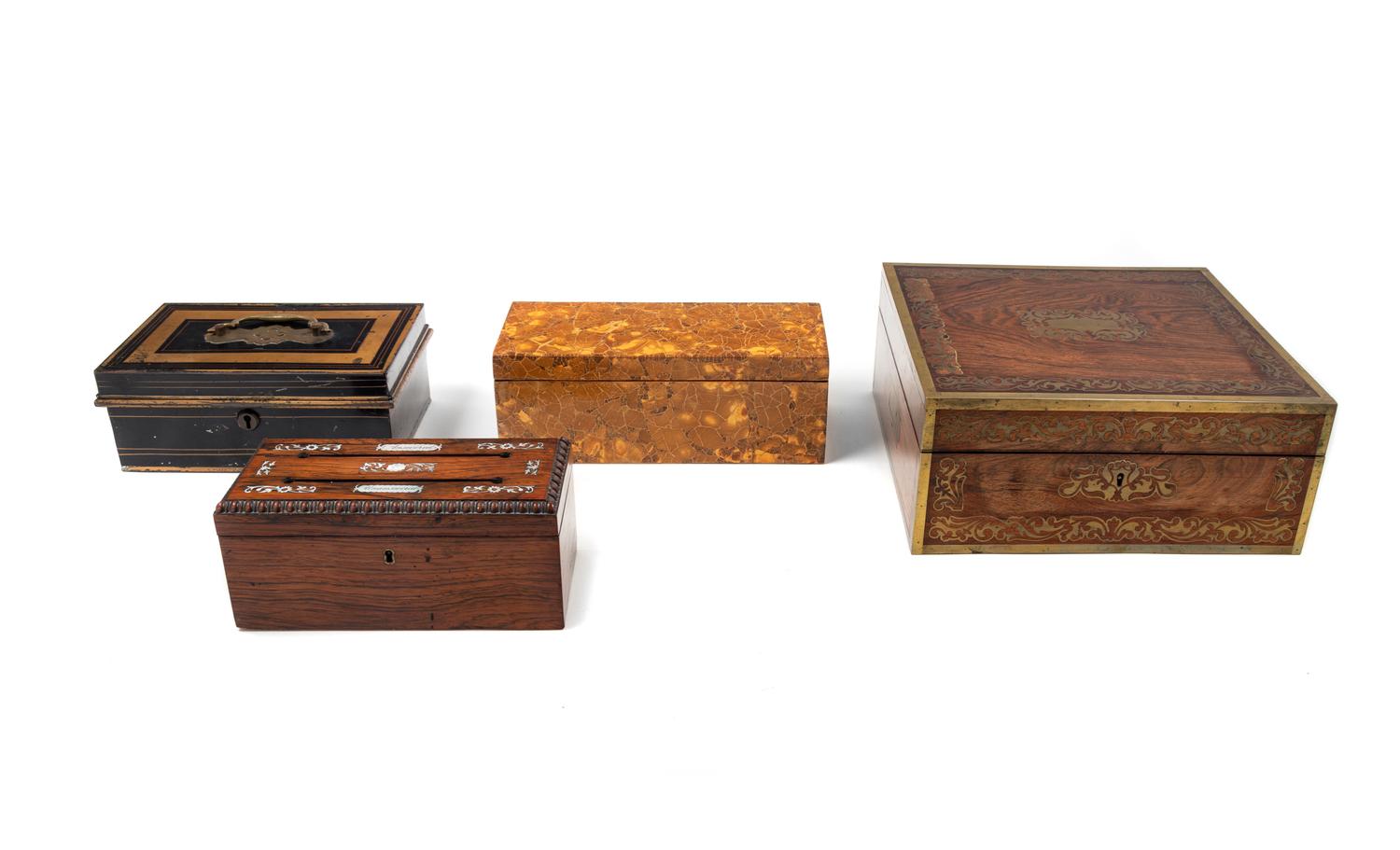 A Group of Four Boxes