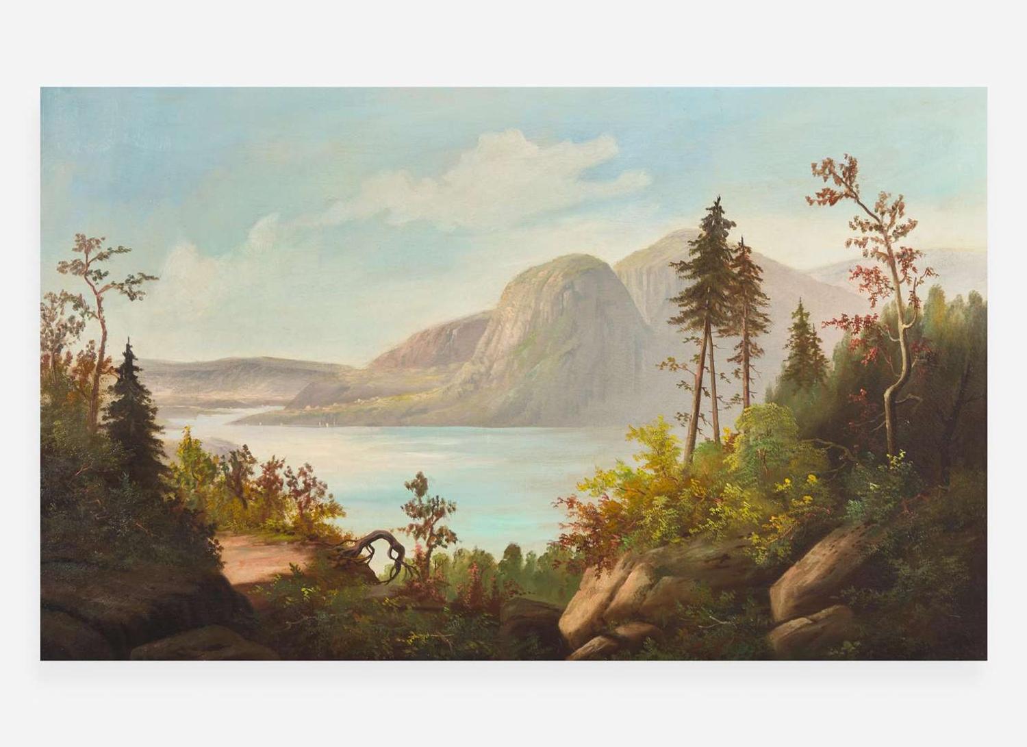 American School 19th century, View of the Hudson River