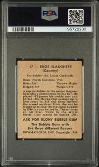 A 1948 Bowman Enos Slaughter Rookie Baseball Card No. 17 (PSA 3 VG)