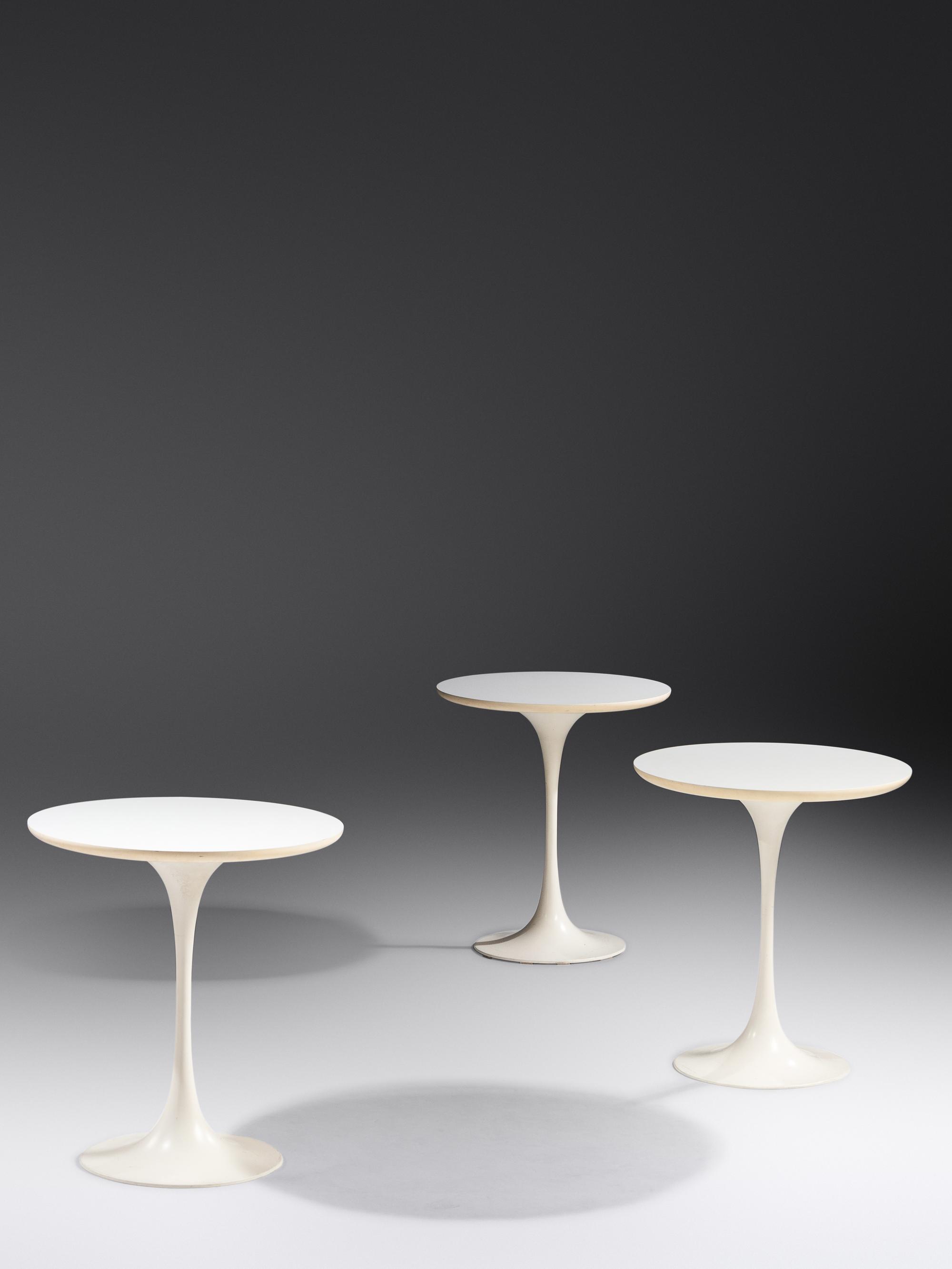 Set of Three Tulip-Style Occasional Tables