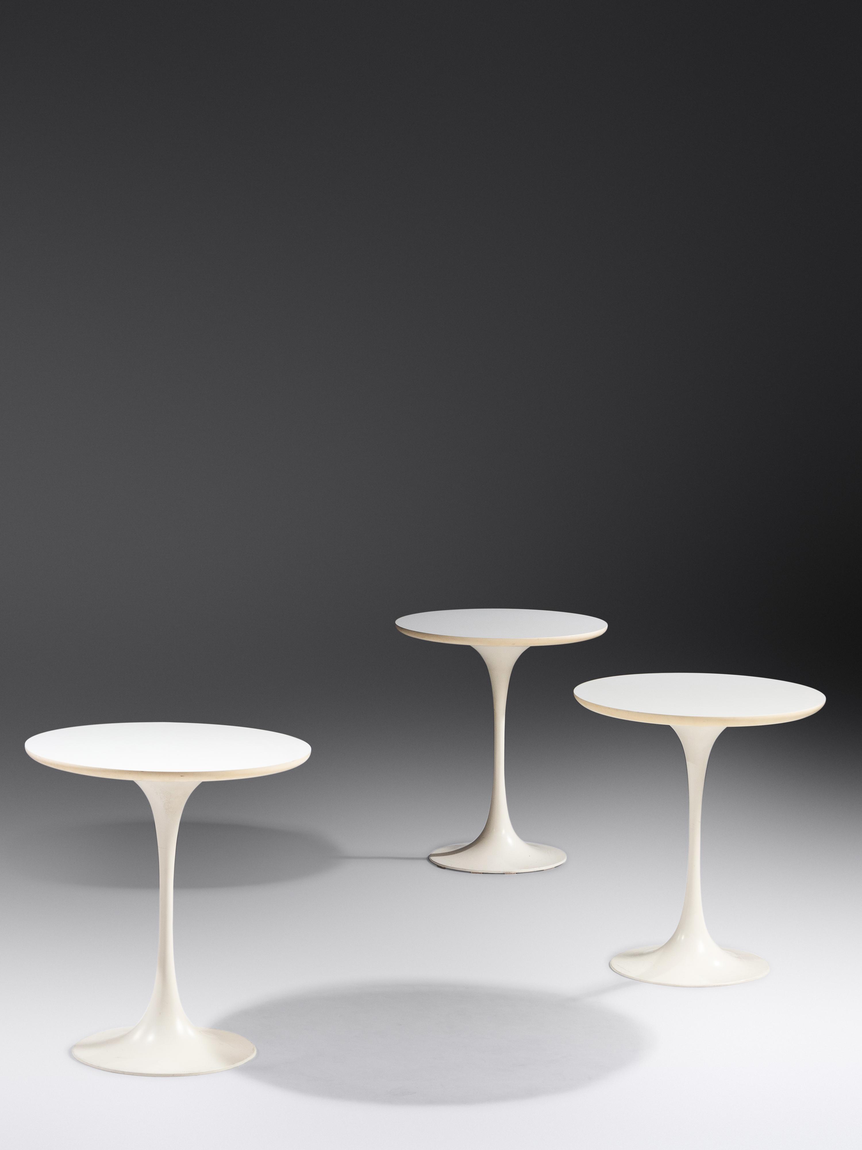 Set of Three Tulip-Style Occasional Tables