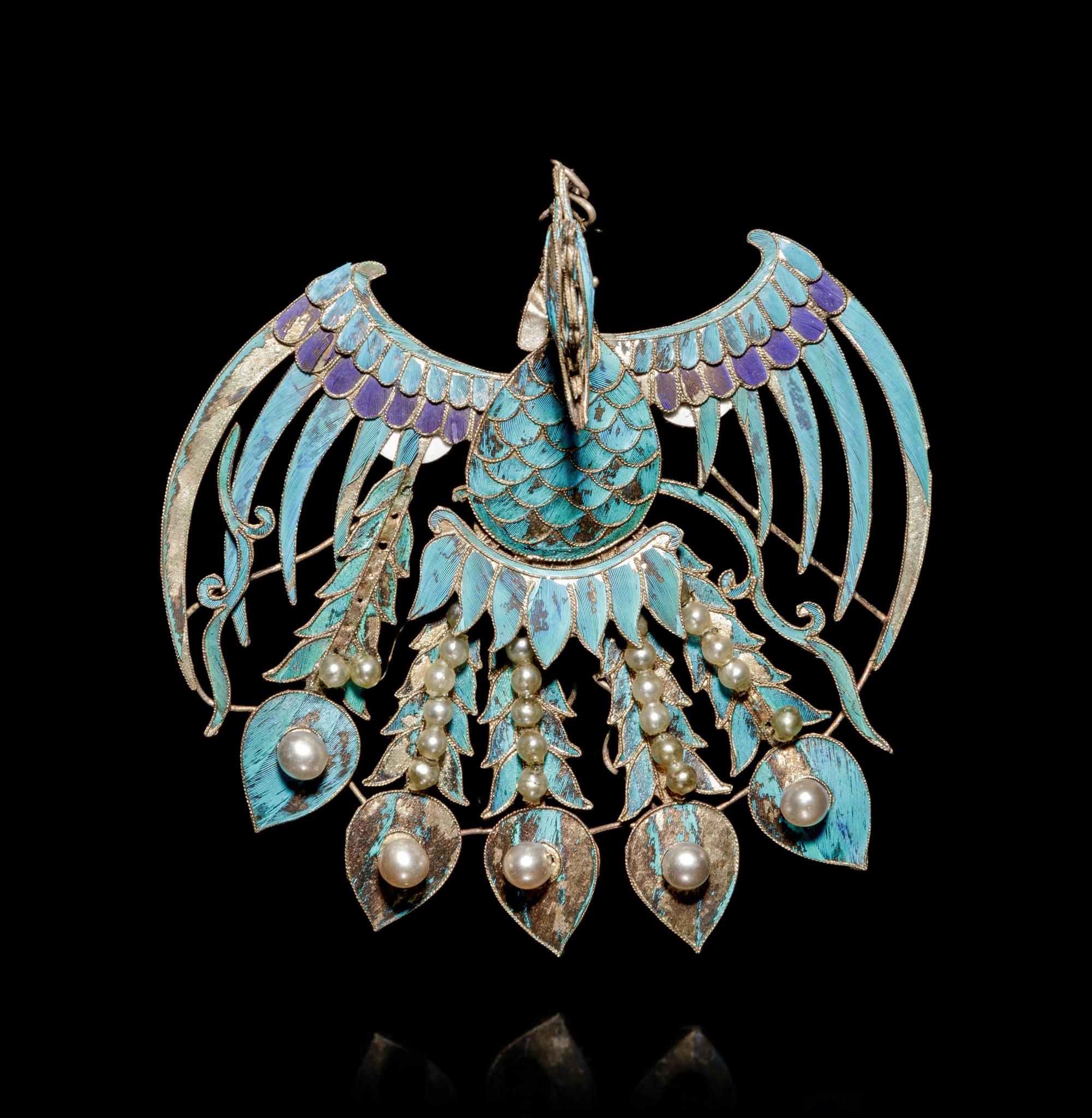 A Kingfisher Feather Phoenix-Form Headdress