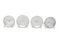 Four American Silver Nesting Dishes