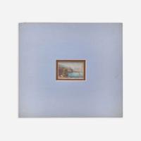 Attributed to Mary Jane Peale (1827-1902) and other Two Works: Miniature View of Chilton Castle, Lake Geneva and Small Landscape with Figures