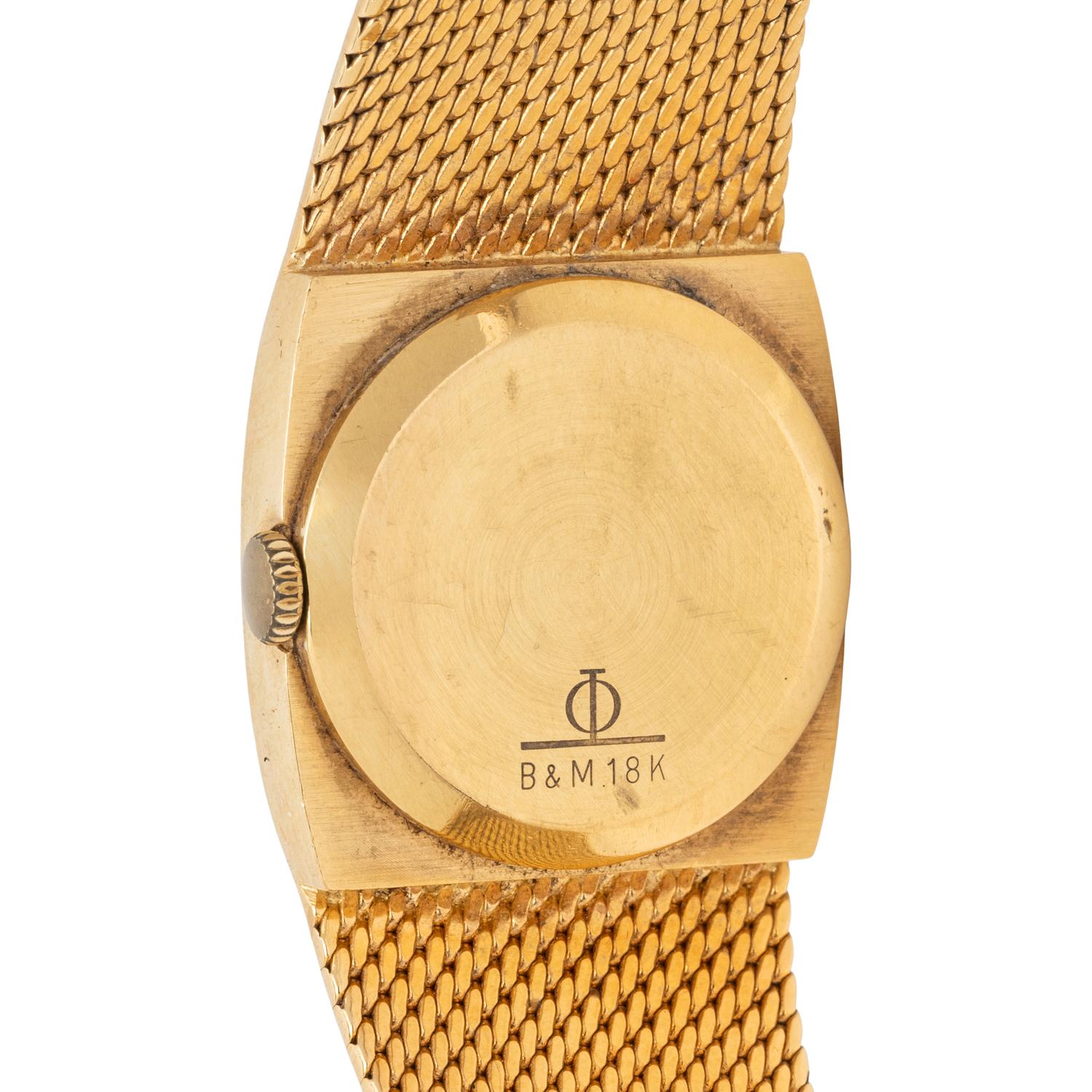 BAUME & MERCIER, YELLOW GOLD WATCH