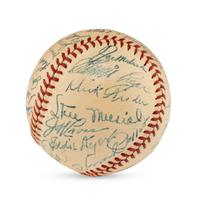 A 1947 St. Louis Cardinals Team Signed Autograph Baseball Featuring Stan Musial and Multiple Hall of Famers (JSA Letter of Authenticity),