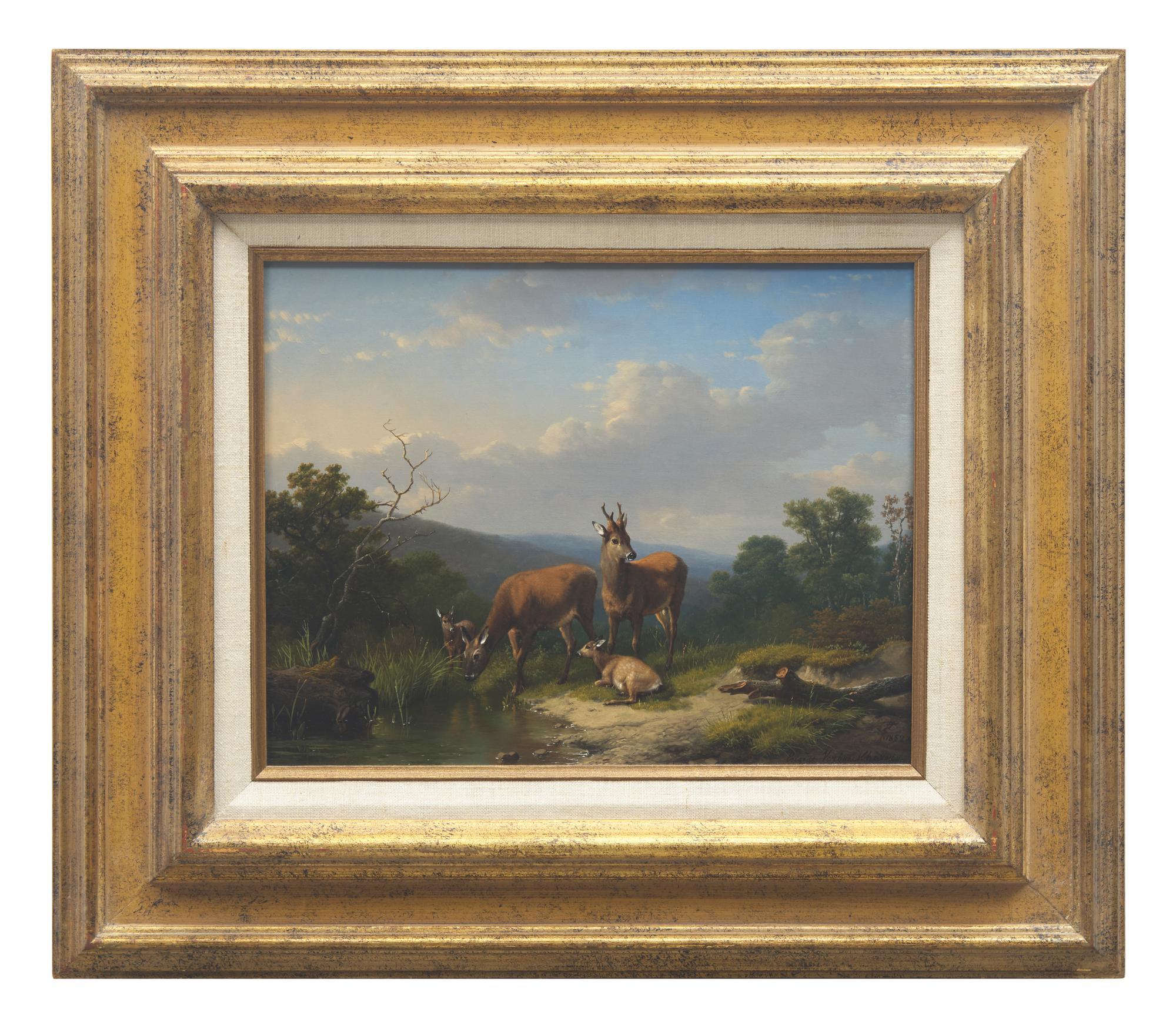 Deer in a Landscape , 1852