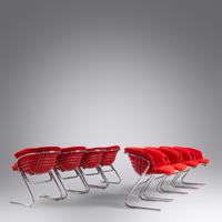 Set of Eight Flynn Dining Chairs, c. 1970 RIMA, Italy