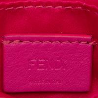 FENDI, BEADED PINK NANO BAGUETTE BAG