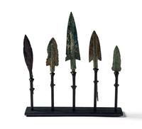 Five Near Eastern Bronze Arrowheads