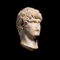 A Roman Marble Portrait of the Emperor Nero