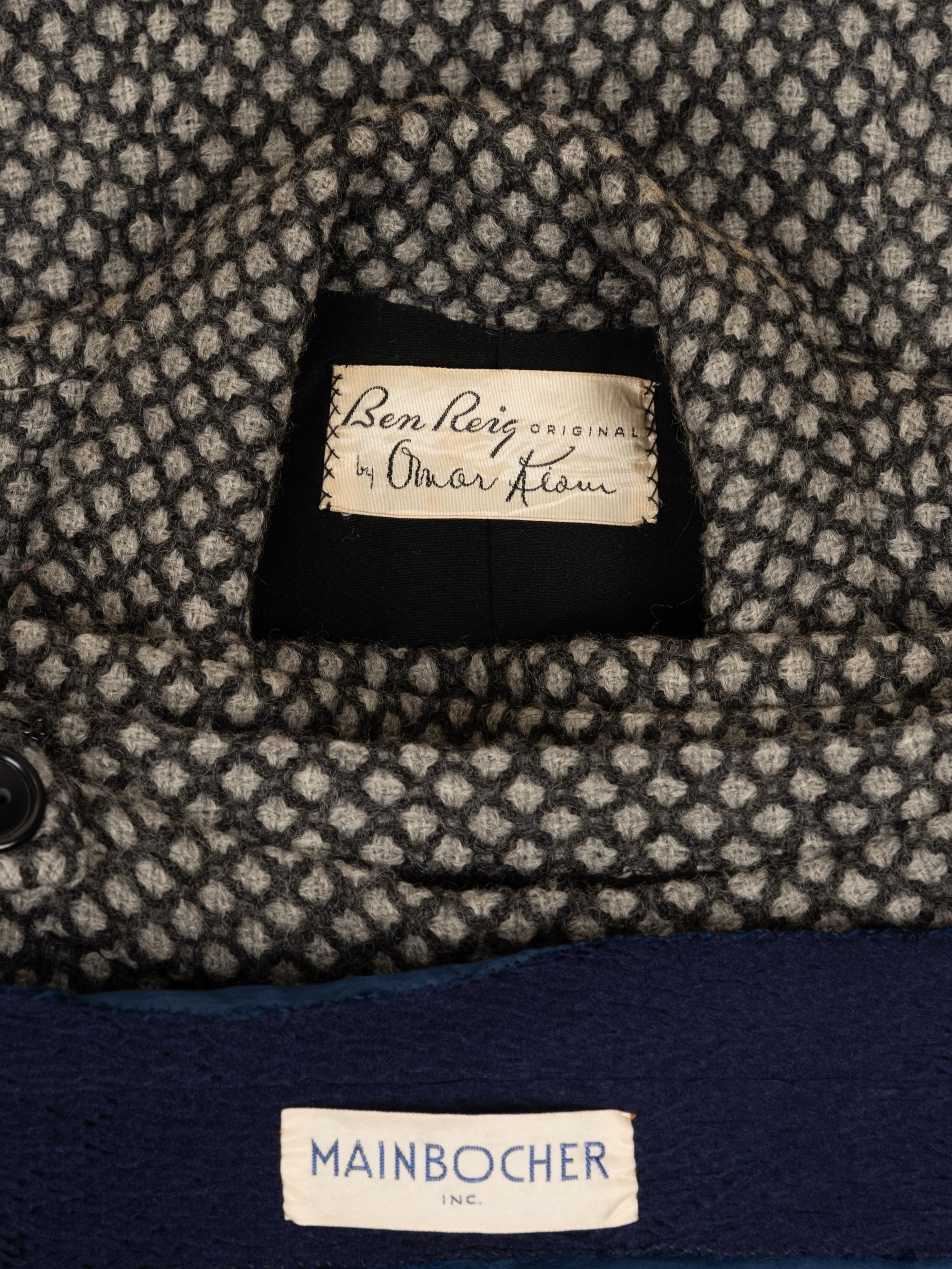 Two Designer Ensembles: One Ben Reig Suit and One Mainbocher Dress, 1950-60s