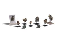 Nine Roman Bronze Masks