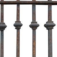 A Set of Eleven American Cast Iron Elevator Doors/Grates 23" W x 1" D x 82" H — United States, Early 20th Century