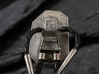 Tufa Cast Silver and Morenci Turquoise Bolo Tie