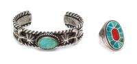 A Collection of Silver and Multigem Jewelry, Native American, 71.60 dwts.