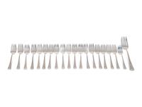 An Assembled Gorham and Durgin Silver Flatware Service