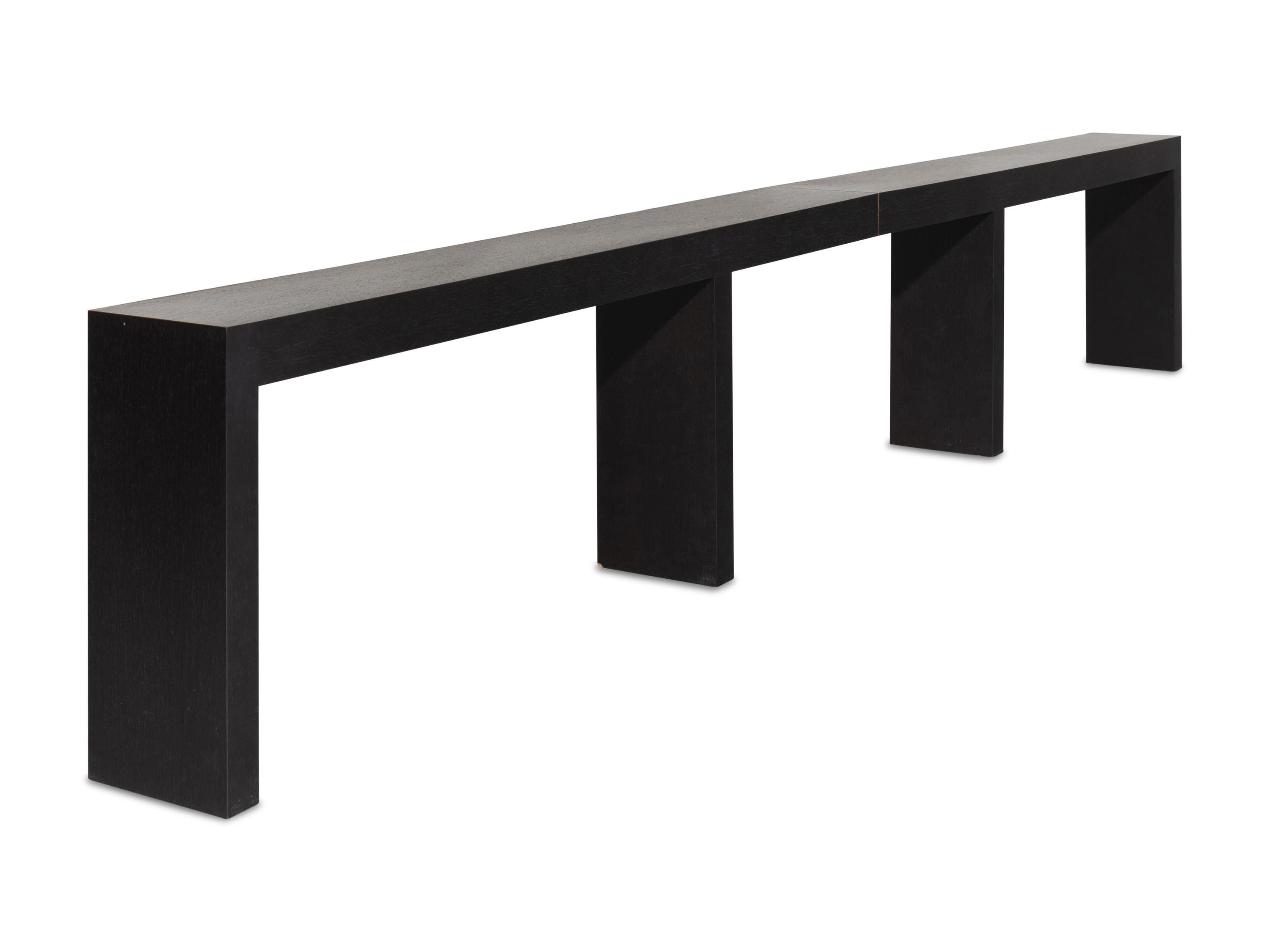 A Custom Ebonized Console Table