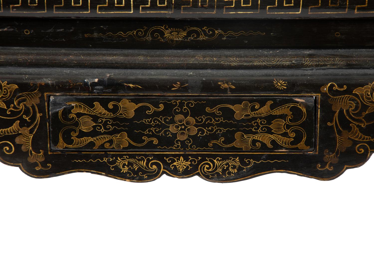 A Chinese Carved and Lacquered Low Table — LATE 18TH CENTURY