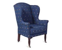 A Late Federal Mahogany Easy Chair