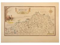 [KENTUCKY - MAPS]. SMITH, Karl. An Historical and Geographical Map of the State of Kentucky "The Dark and Bloody Ground."