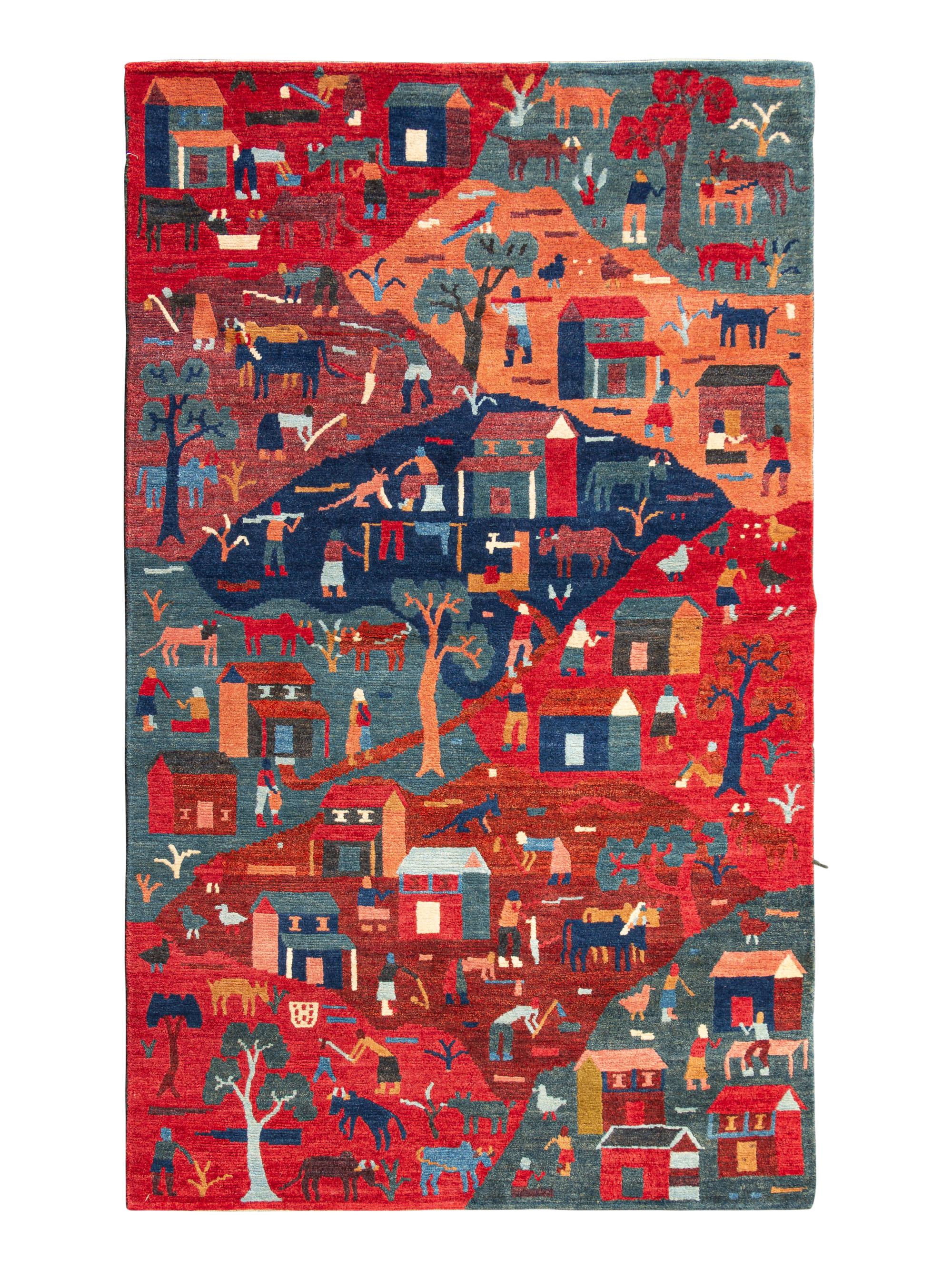 A Contemporary Wool Rug