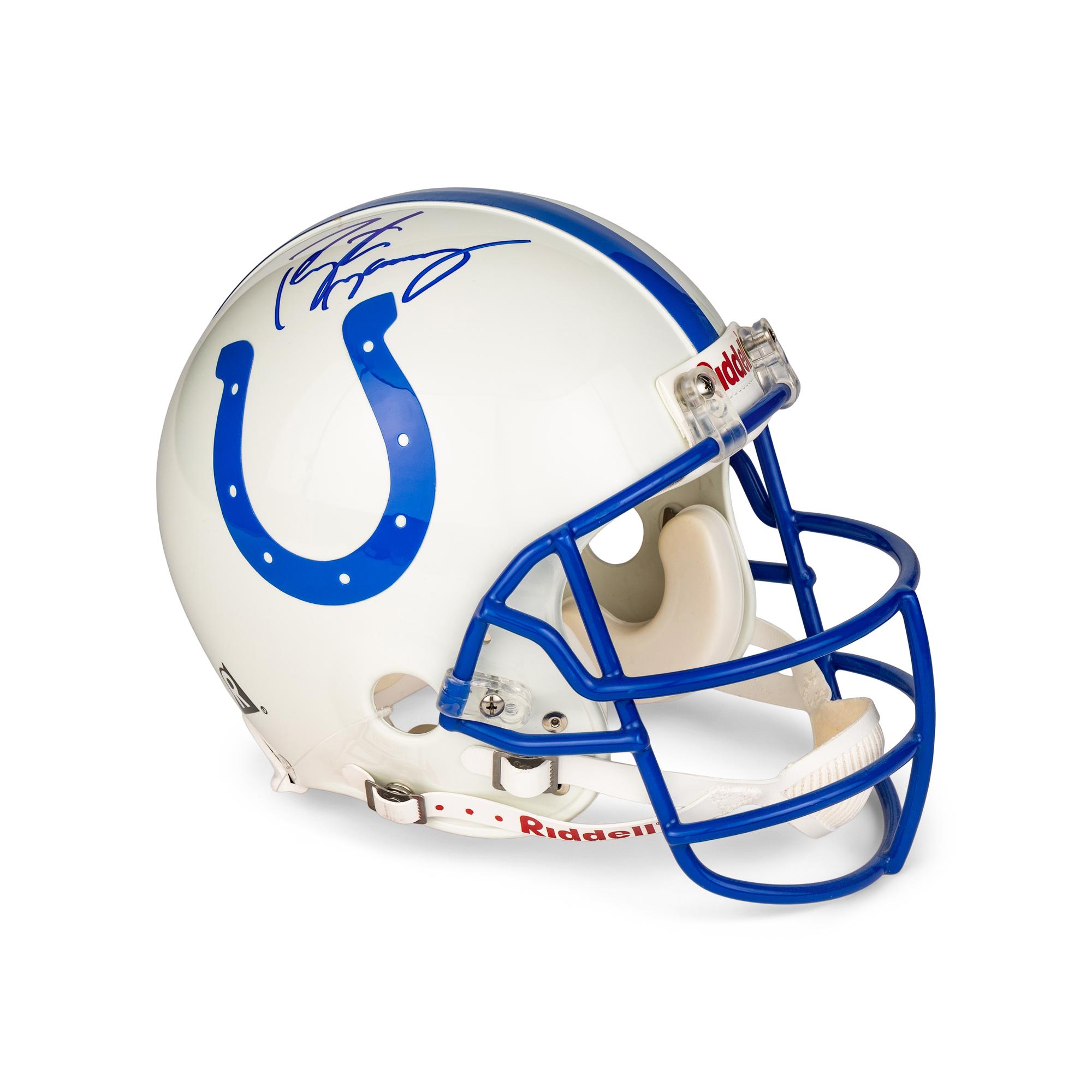 A Peyton Manning Signed Autograph Indianapolis Colts Full Size Helmet