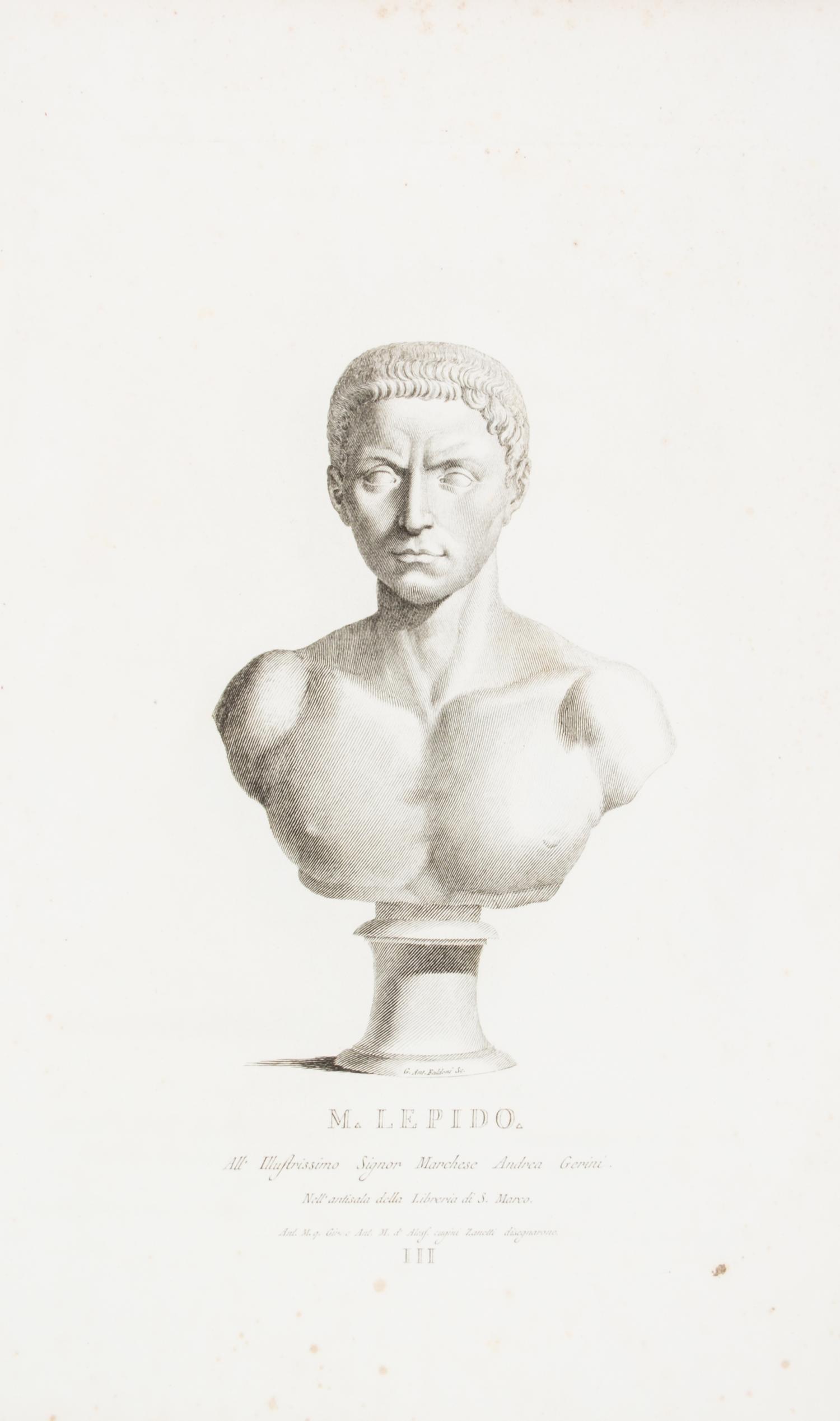 ZANETTI, ANTONIO MARIA. Ancient Statues of the Greeks and Romans. London, 1800. With 100 engraved plates.