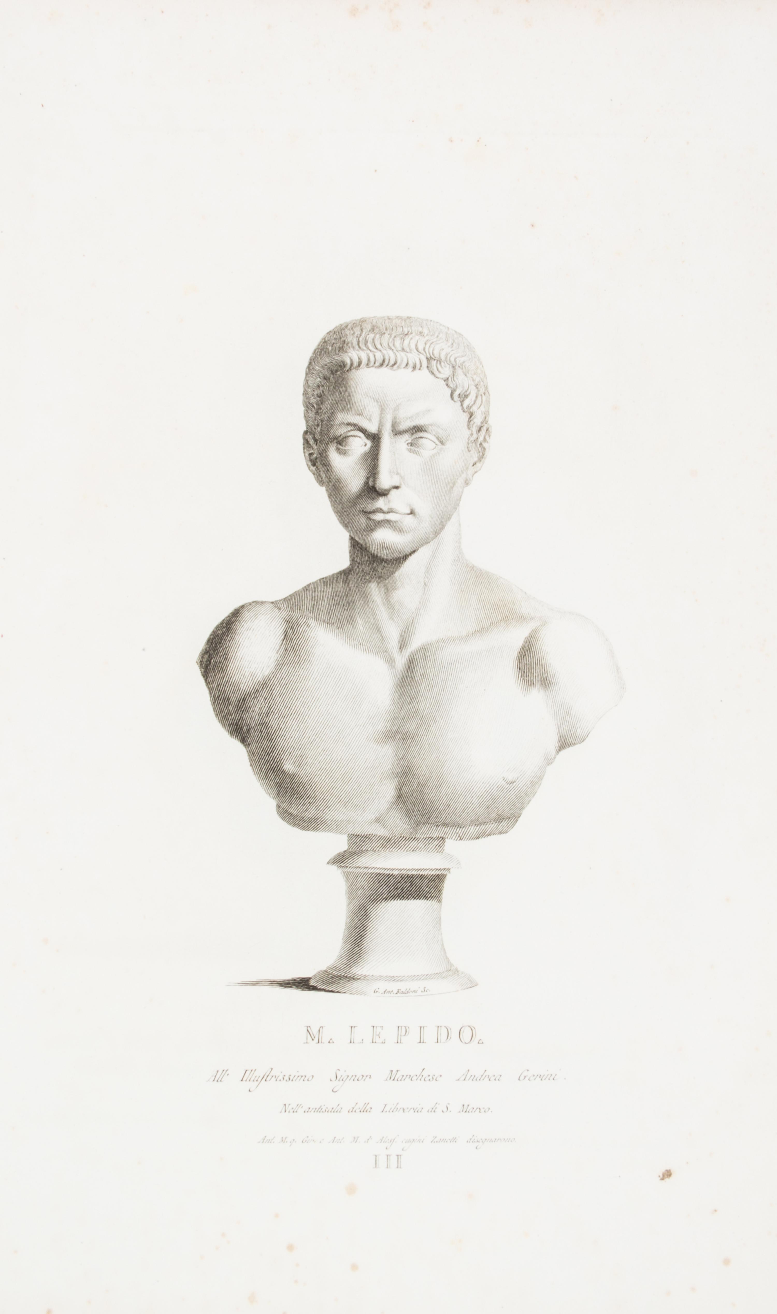 ZANETTI, ANTONIO MARIA. Ancient Statues of the Greeks and Romans. London, 1800. With 100 engraved plates.