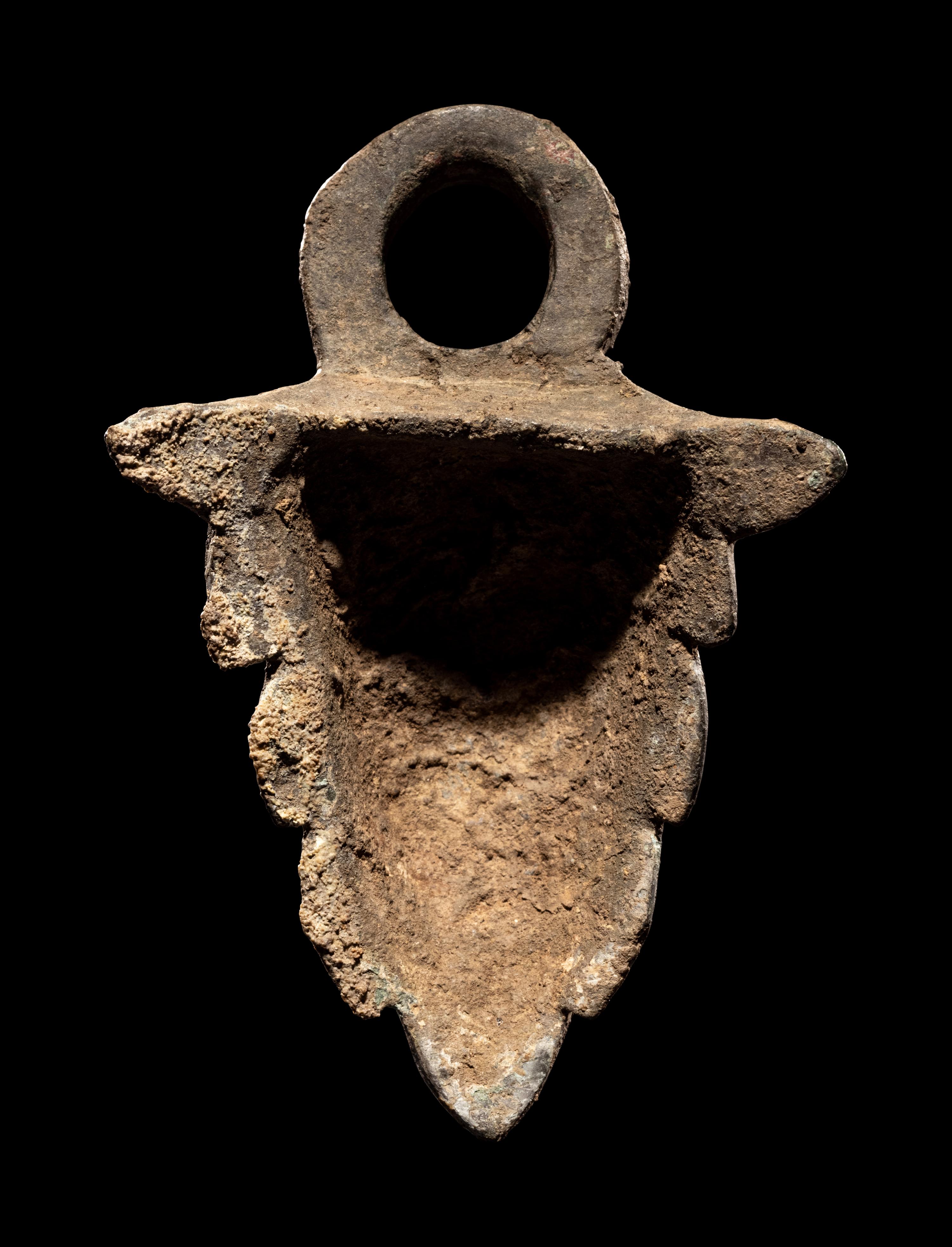 A Roman Bronze Satyr Applique