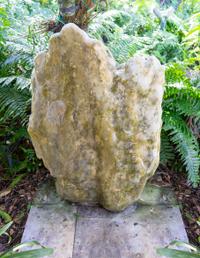 A Chinese Moss Agate/Hardstone Scholar's Stone