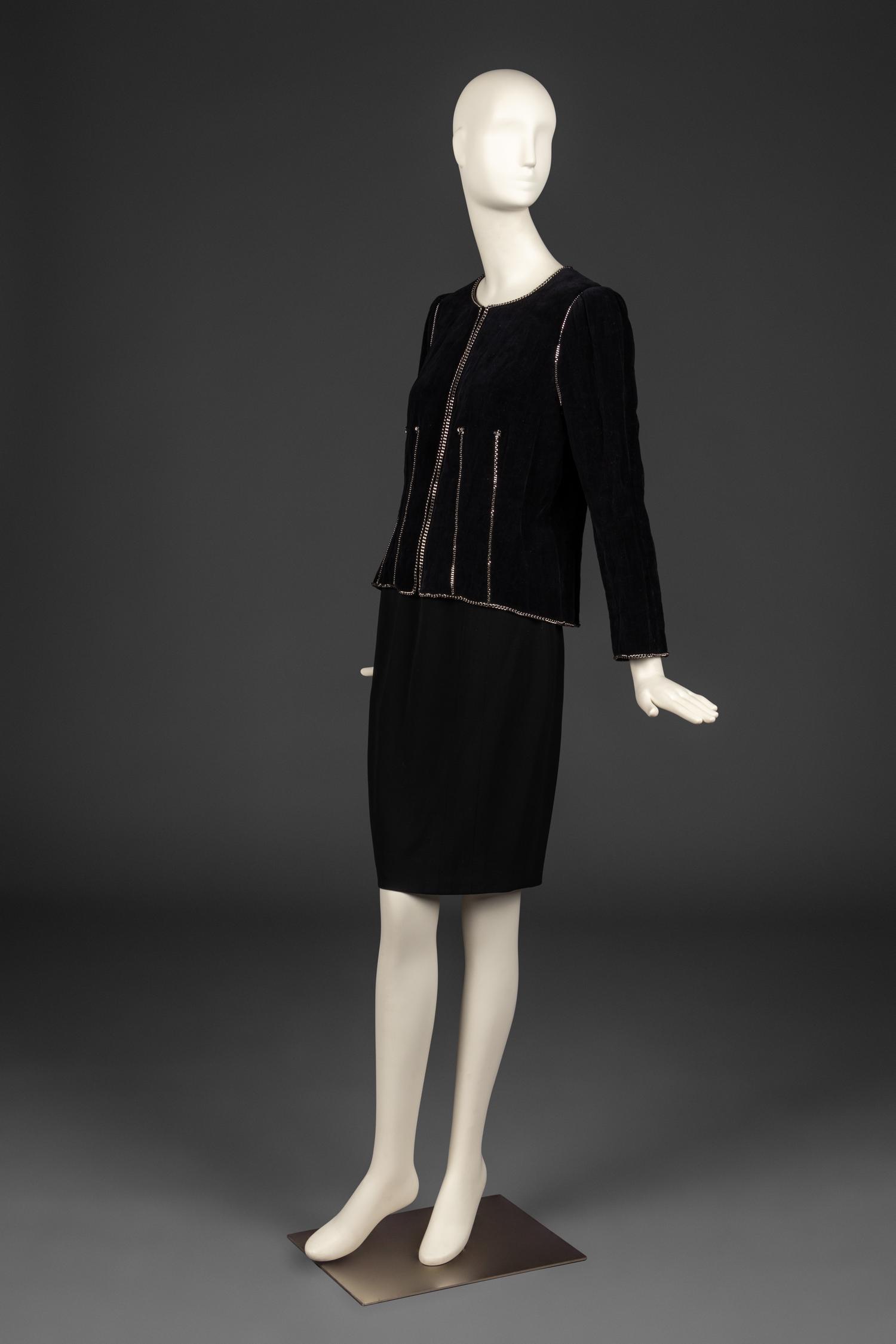 Chanel Velvet Jacket with Chain Details, 2006