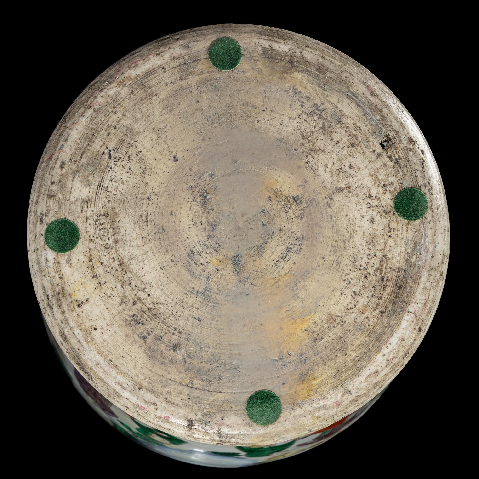 A Chinese Wucai Porcelain 'Boys' General Jar and Cover, Possibly 17th Century 或明末清初 五彩百子圖將軍罐