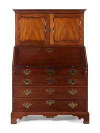 A Chippendale Style Mahogany Secretary Bookcase — KITTINGER