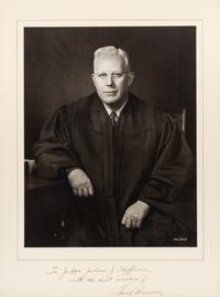 WARREN, Earl S. (1891-1974). Photograph inscribed and signed ("Earl S. Warren"). N.p., n.d.