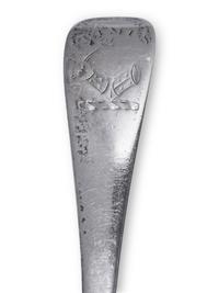 Six Scottish George III Silver Serving Spoons