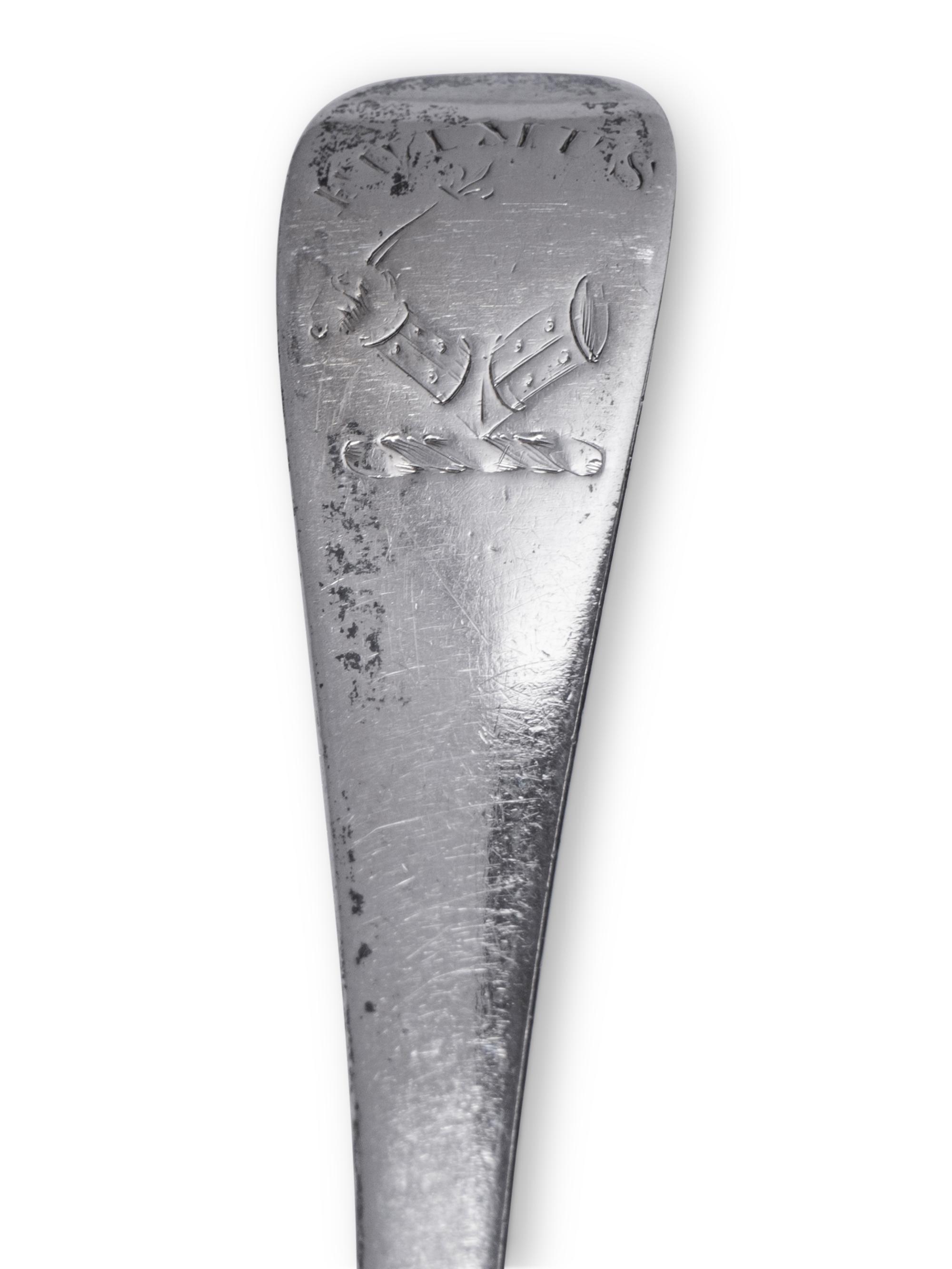 Six Scottish George III Silver Serving Spoons