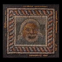 A Roman Mosaic Panel with a Theater Mask