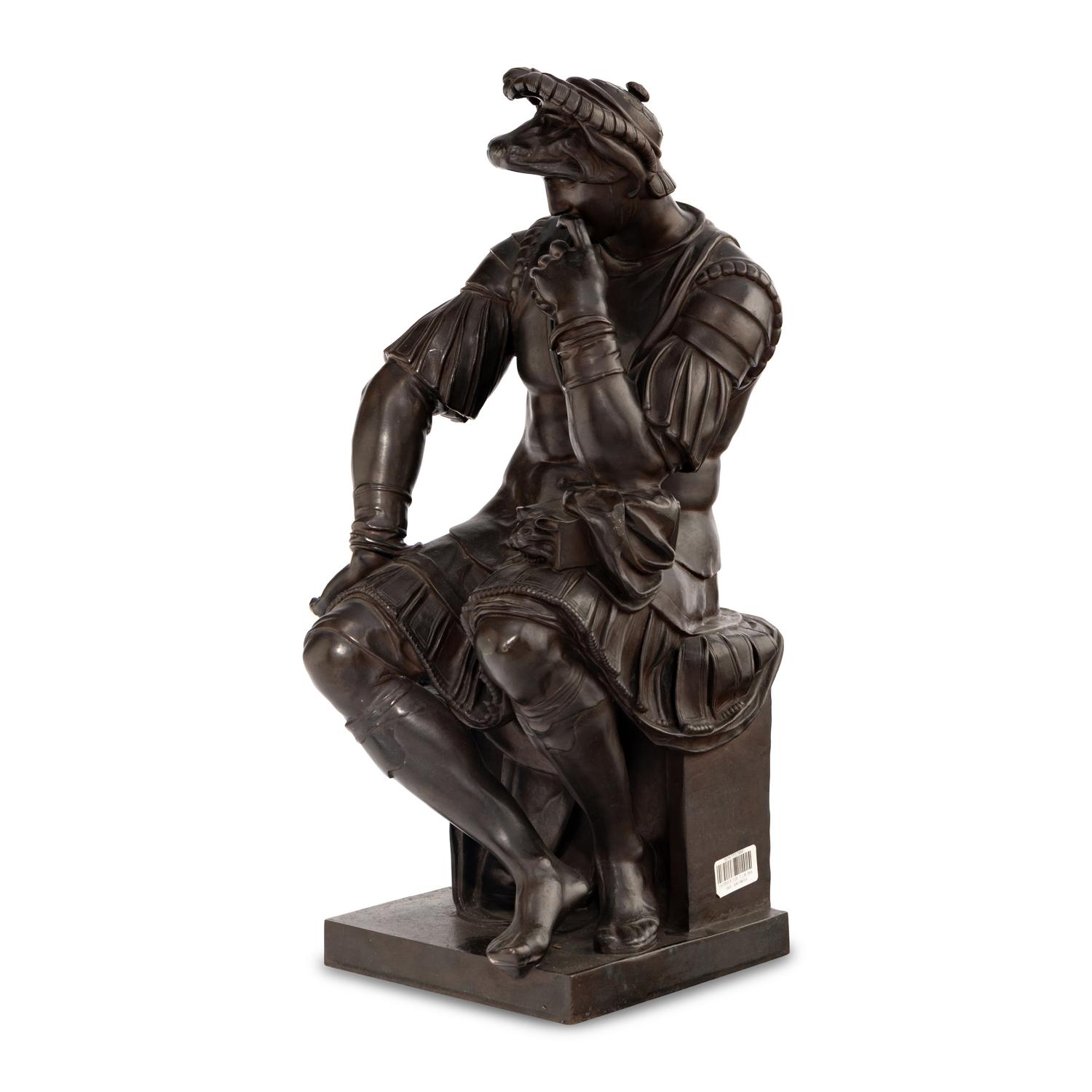 A French Patinated Bronze Figure of Lorenzo de Medici