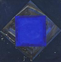 Blaues Dreieck, Blauer Quadrat and Blauer Kreis (three works), 1989